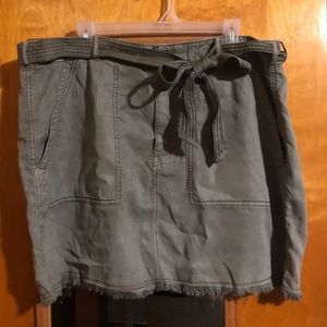 Olive Green Cargo Skirt Size 20